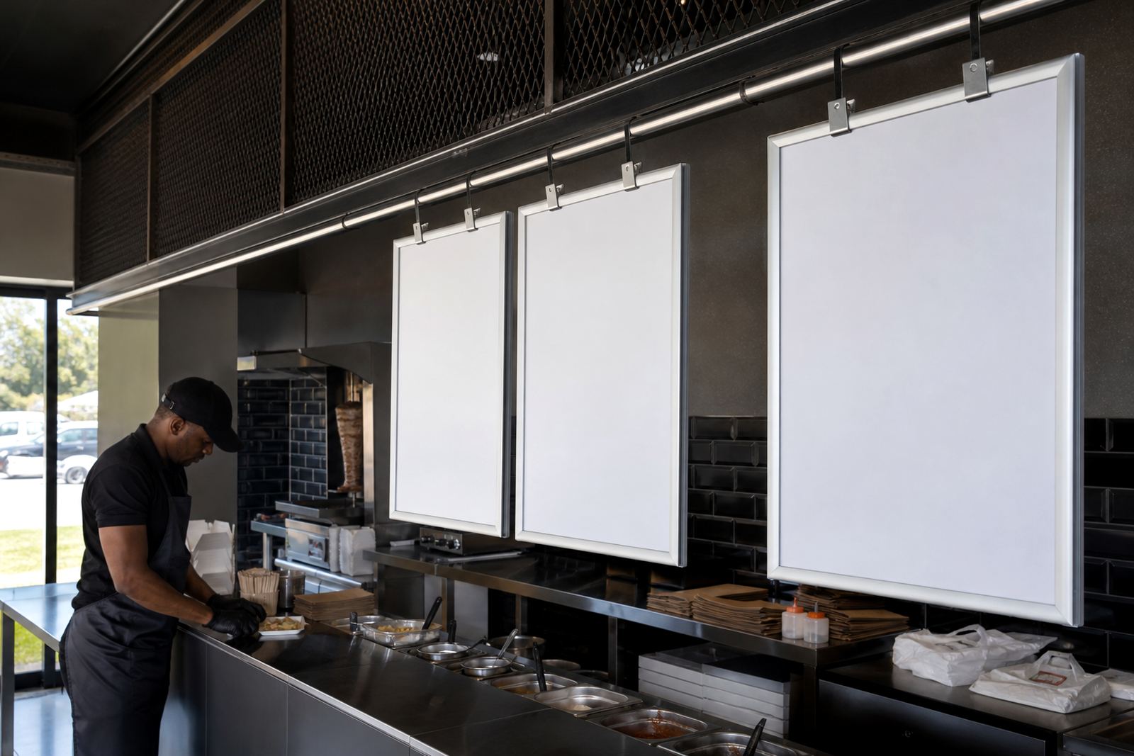 Menu Holder Rail